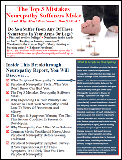 Top 3 Mistakes Neuropathy Sufferers Make - Free Neuropathy Report Information Packet
